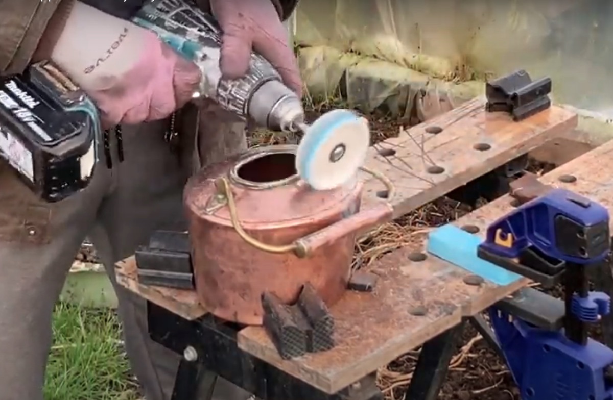 how to make copper shiny