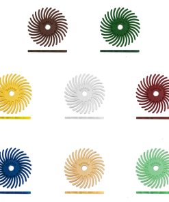 Dedeco Sunburst 1" TC Radial Bristle Discs (3mm Centre Hole - Industrial Range)