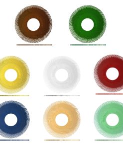 6" (150mm) Dedeco Sunburst TC Radial Bristle Discs - Large Loose Discs