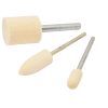 RODA Mounted Felt Bobs, Cones & Bullnose for Polishing