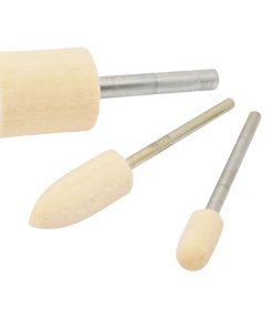 RODA Mounted Felt Bobs, Cones & Bullnose for Polishing